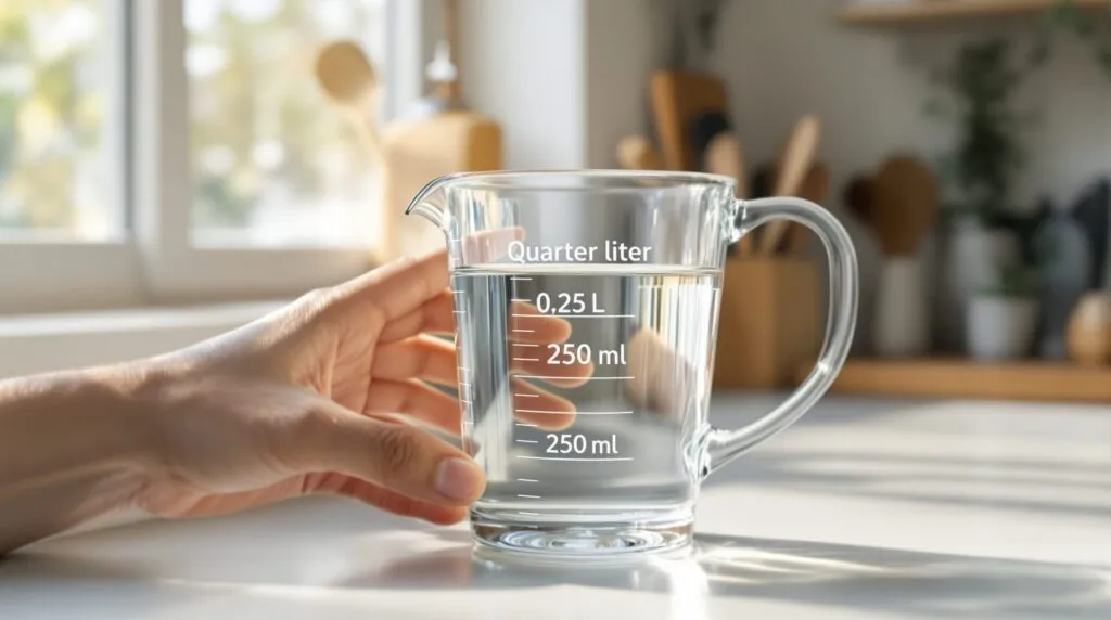 1/4 de litre en ml