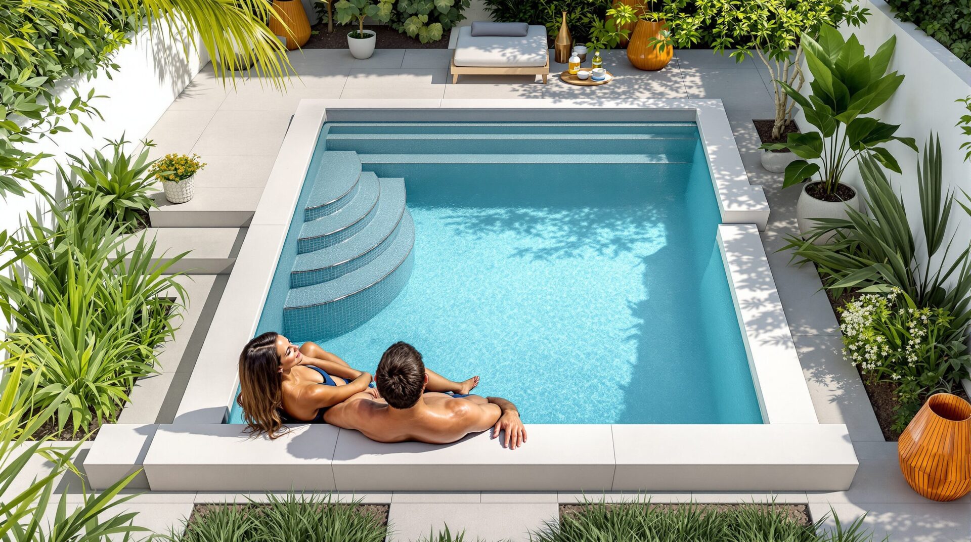 idée piscine petit jardin