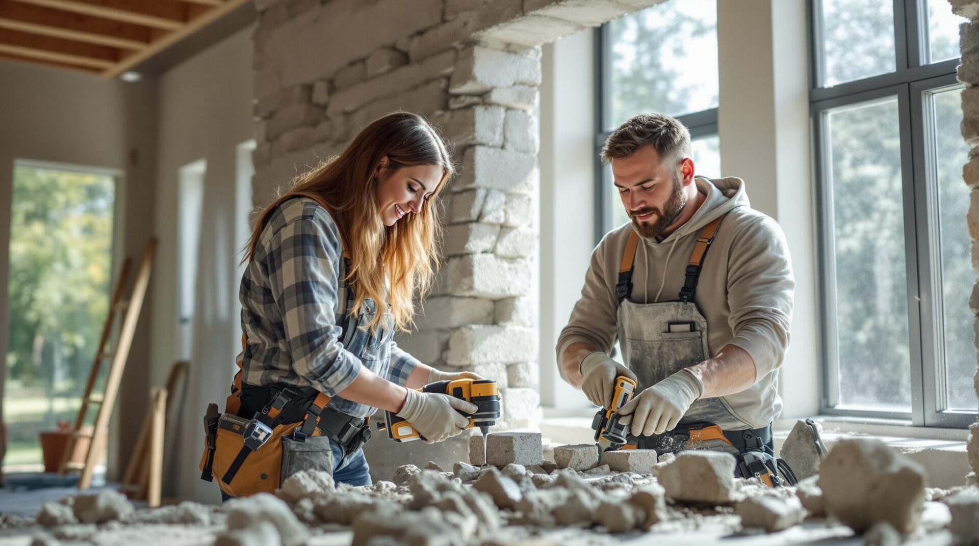 ouverture mur porteur en pierre