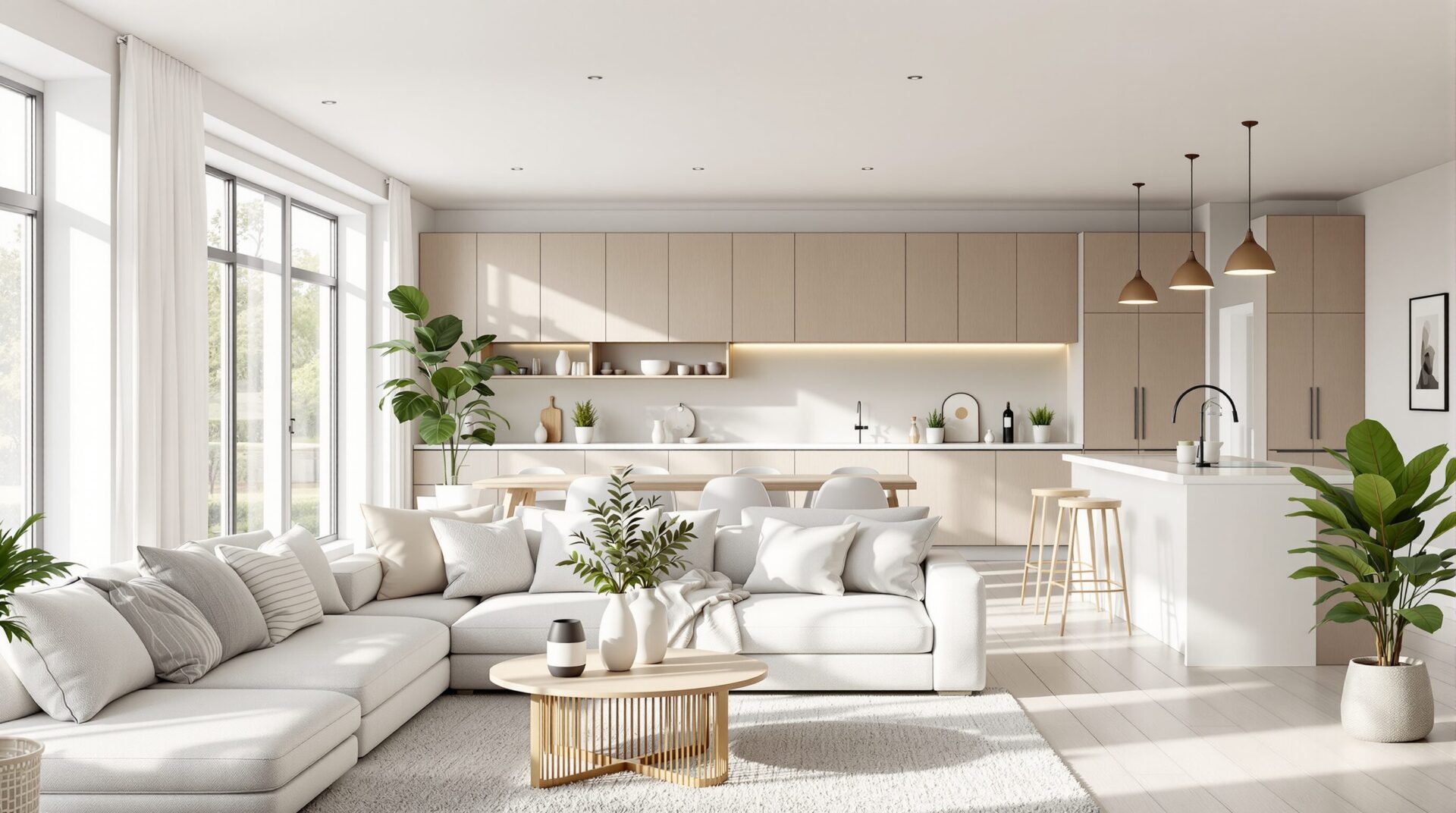 amenagement salon salle a manger cuisine