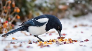 que mangent les pies en hiver