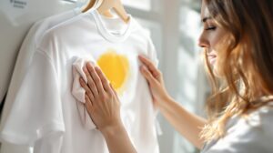 enlever taches creme solaire