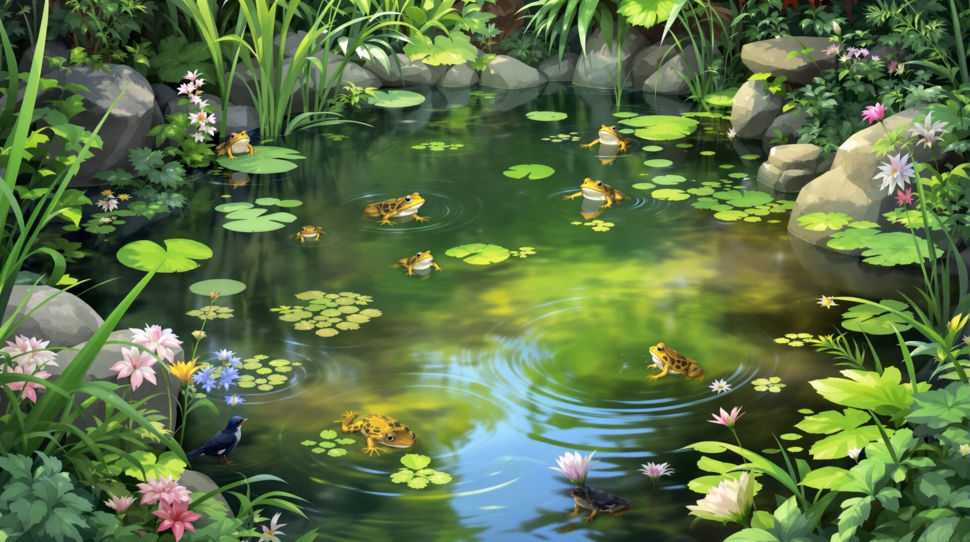 comment faire fuir les grenouilles de mon bassin