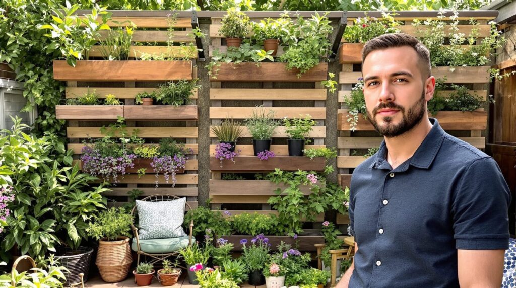 déco palette mur extérieur