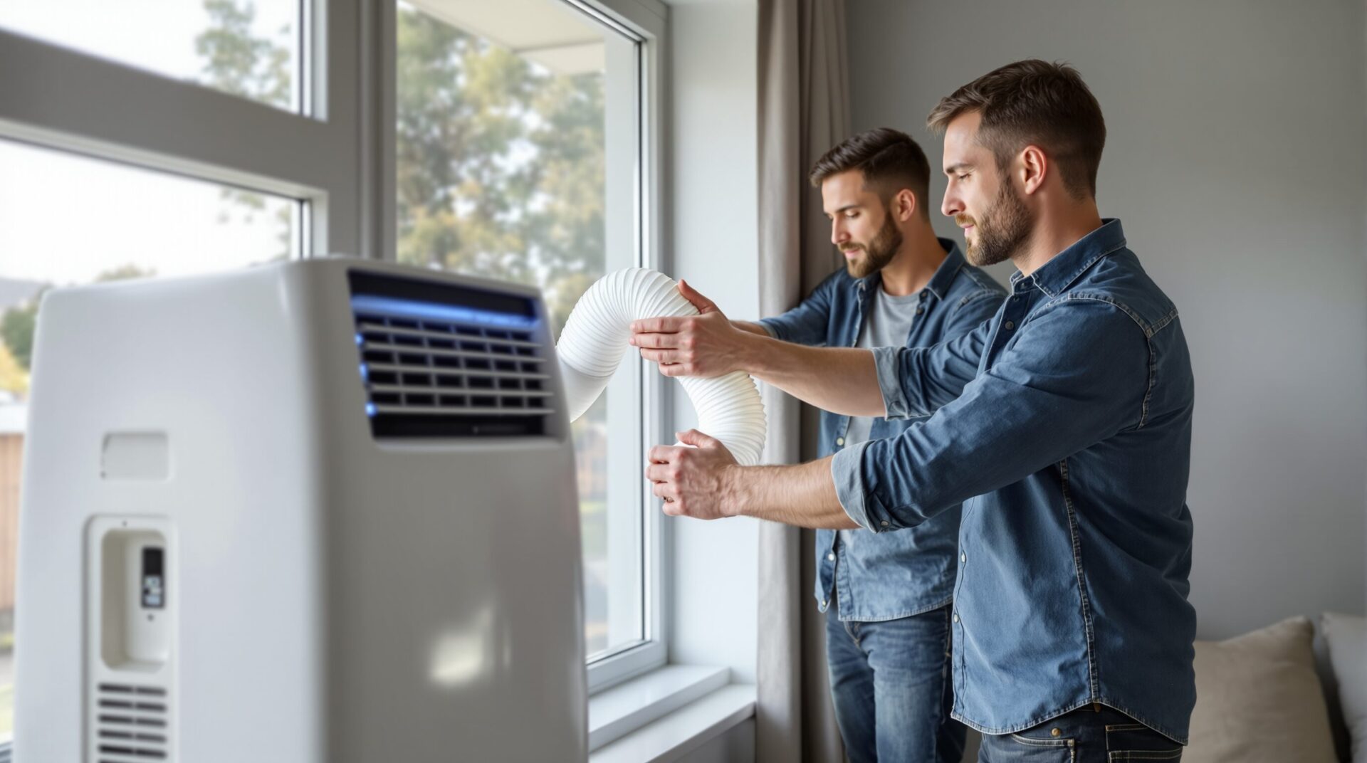 climatiseur mobile evacuation air chaud