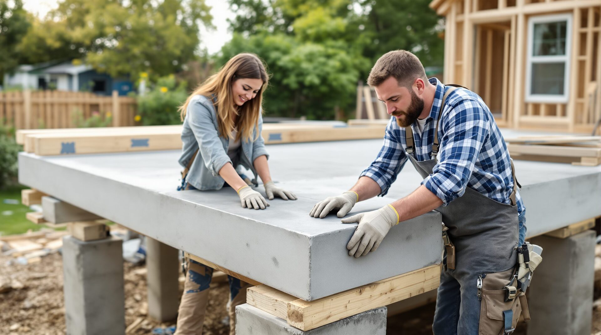 faire une terrasse sur pilotis en béton