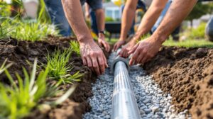 evacuation eau de pluie terrain argileux