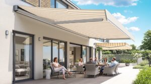 store banne double pente