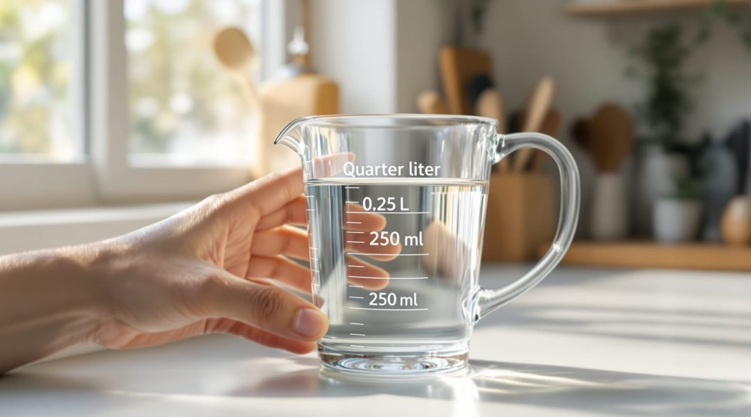 1/4 de litre en ml