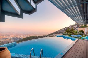 piscine bleue