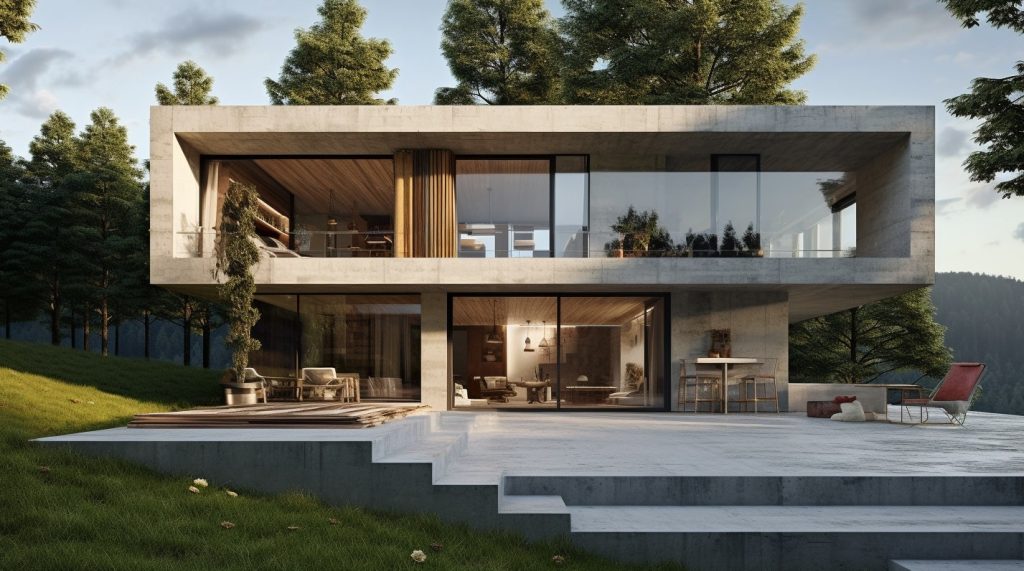 maison en béton