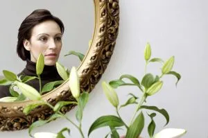 miroir-doré-rond