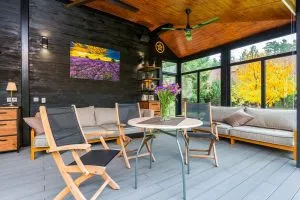 terrasse sur plot