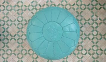 pouf tapis oriental