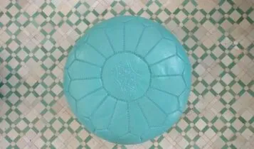 pouf tapis oriental
