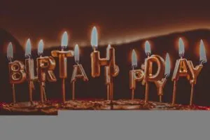 Bougie anniversaire