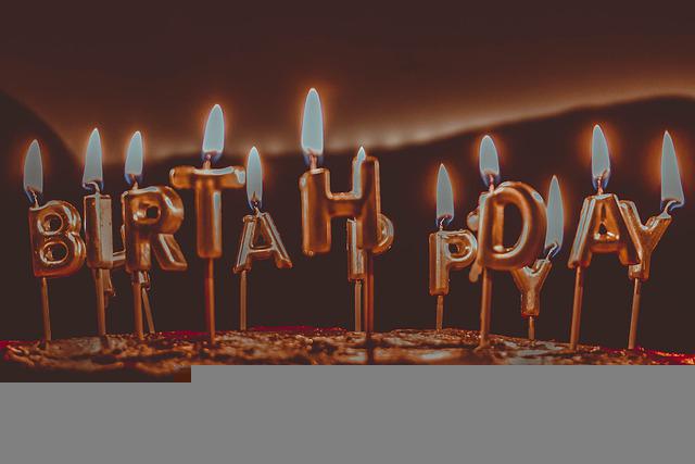 Bougie anniversaire