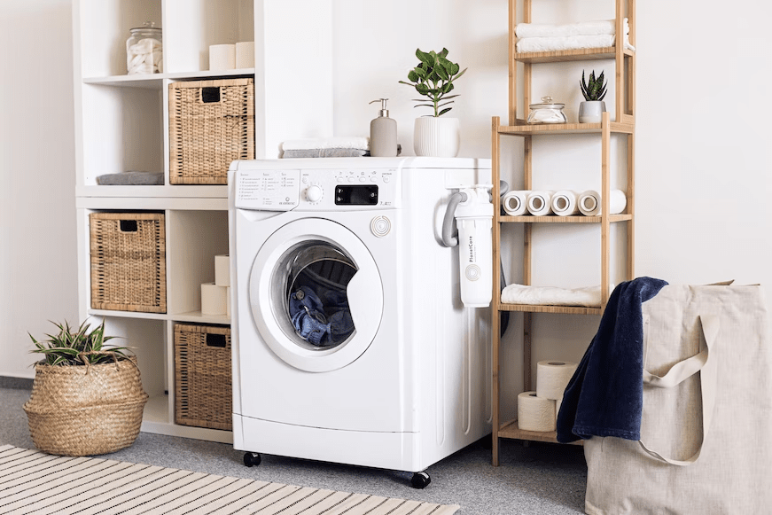 Lavage a la machine.