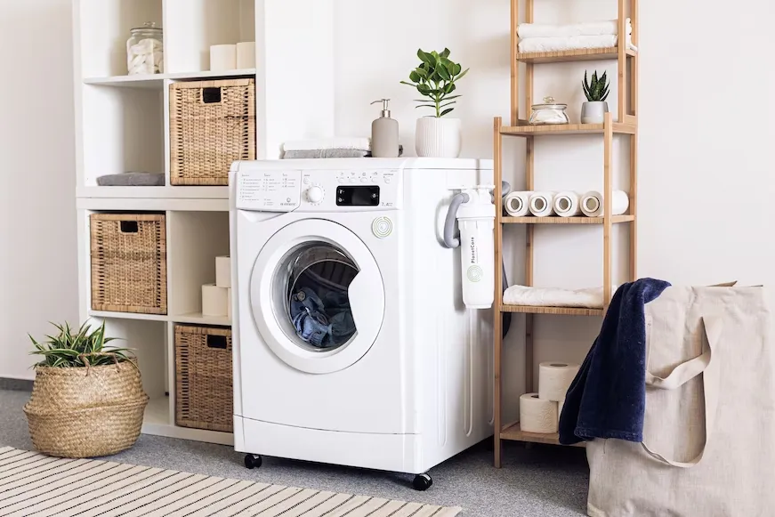 Lavage a la machine.
