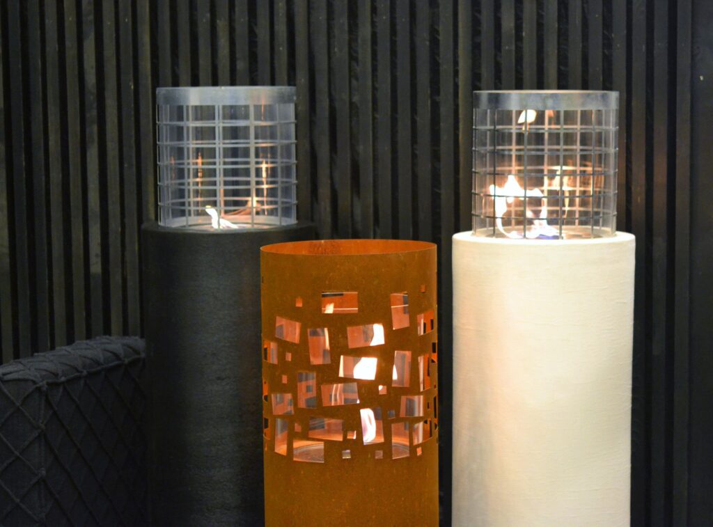  cheminee ethanol sur pieds