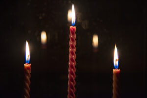 bougies torsadées couleurs