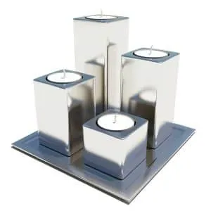 porte bougie metal