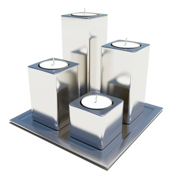 porte bougie metal