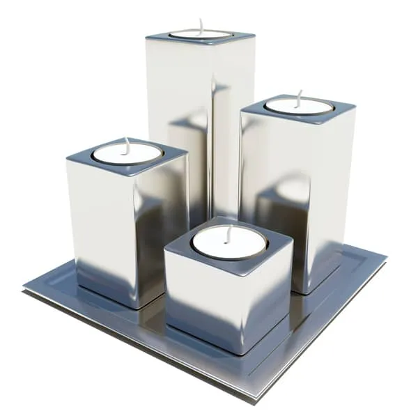 porte bougie metal