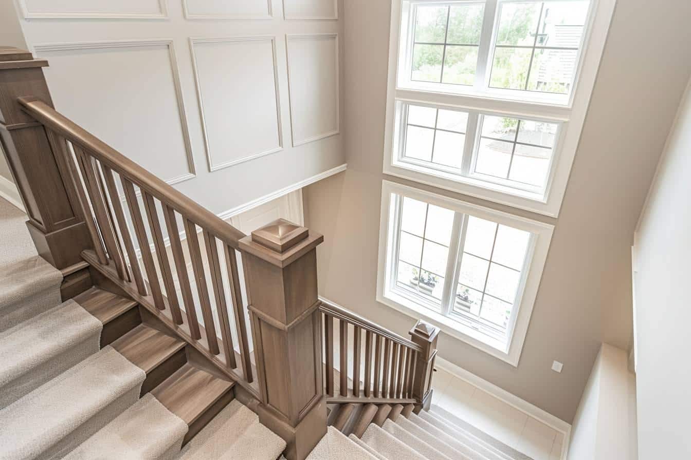 escalier limon central