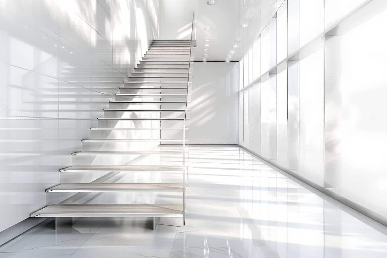 escalier limon central