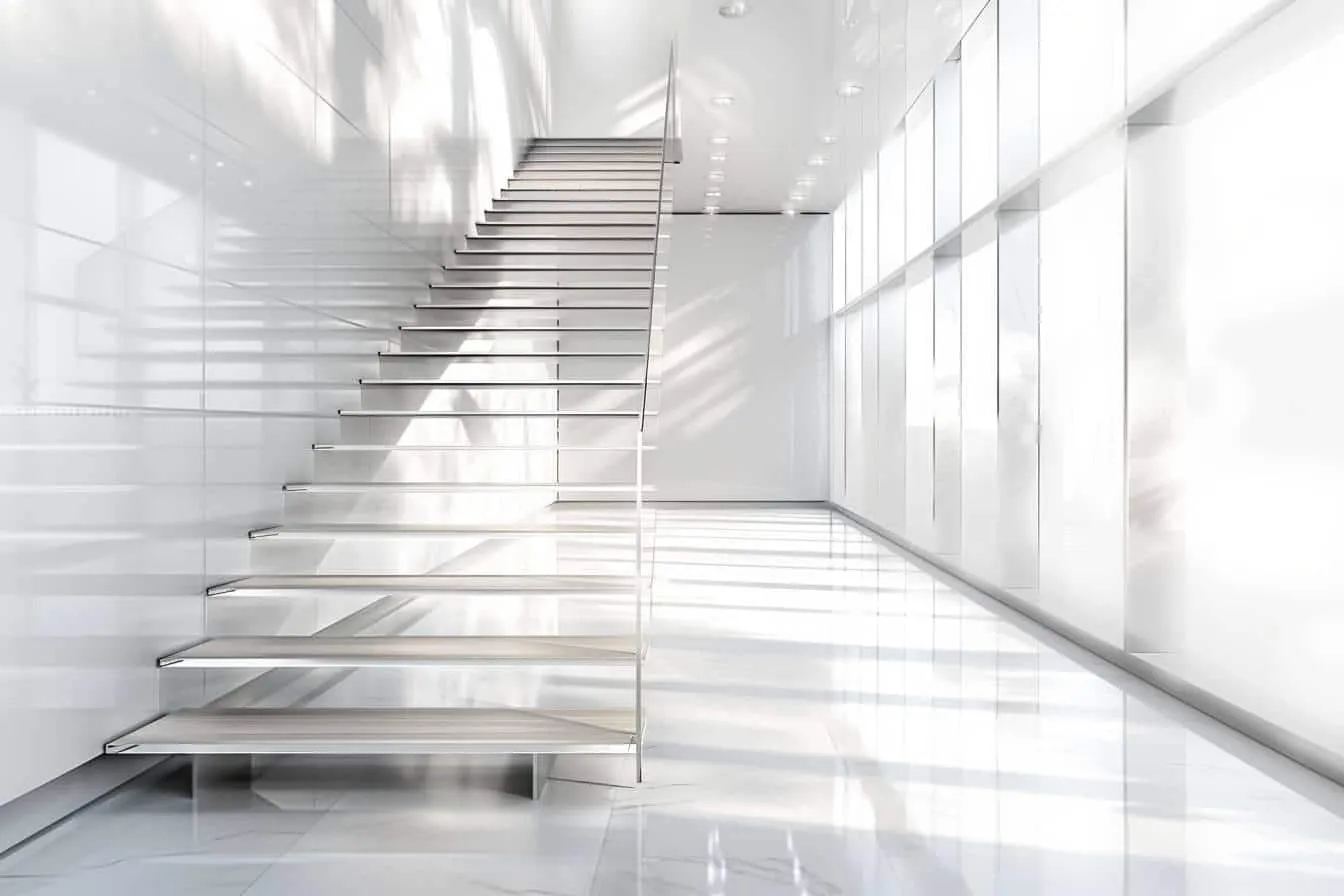 escalier limon central