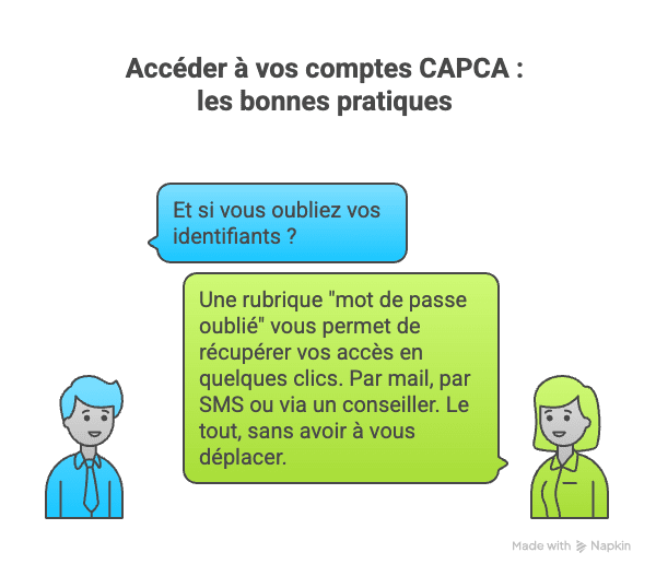 Accéder à vos comptes CAPCA