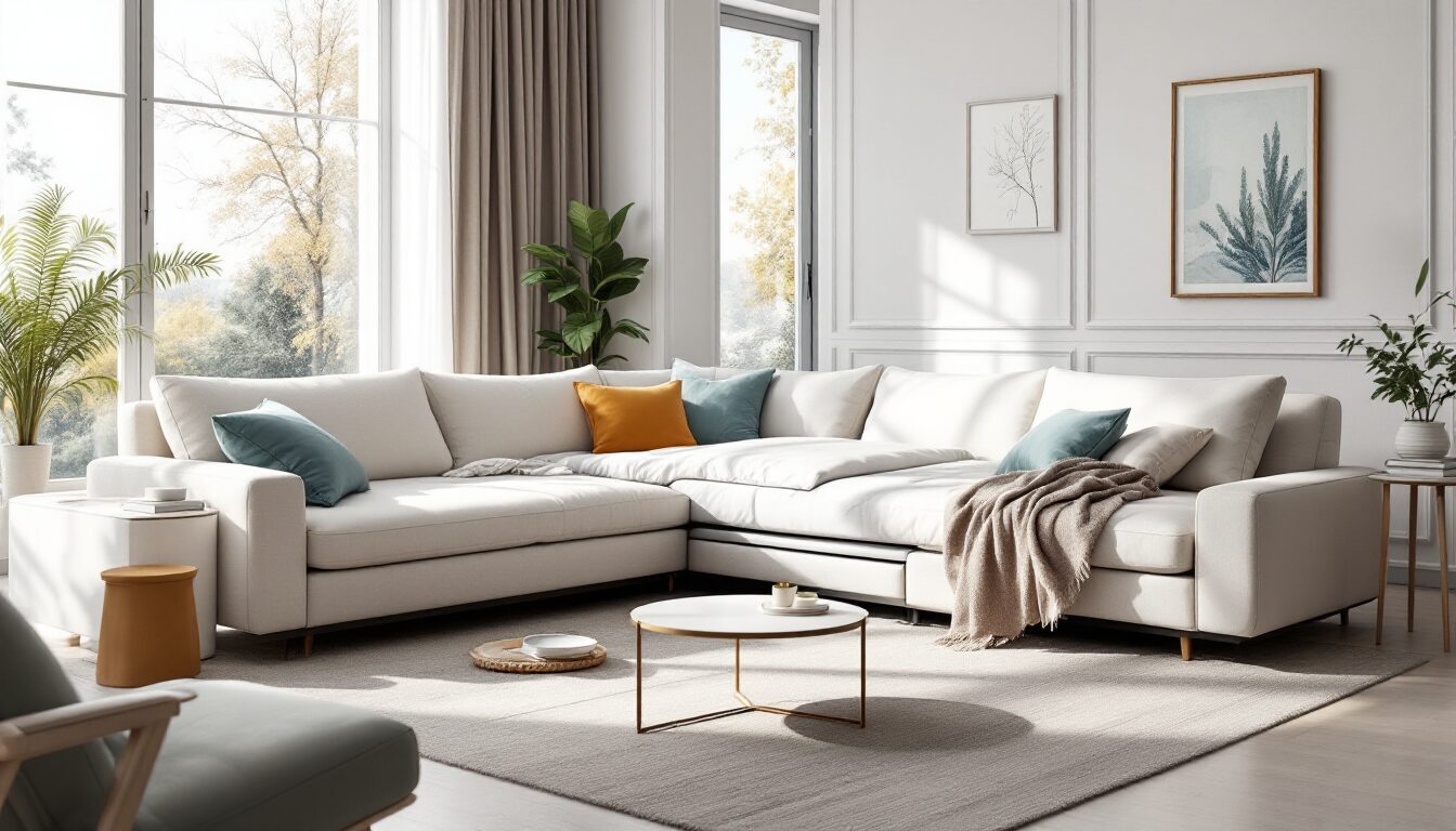 canapé d'angle convertible