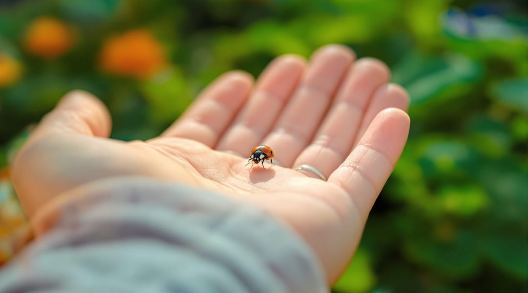une coccinelle se pose sur moi