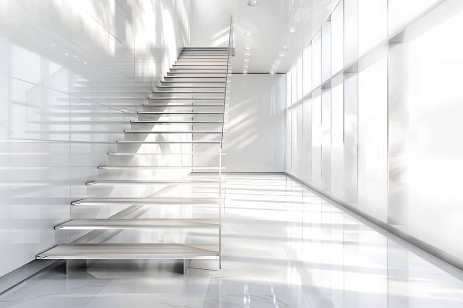 escalier limon central