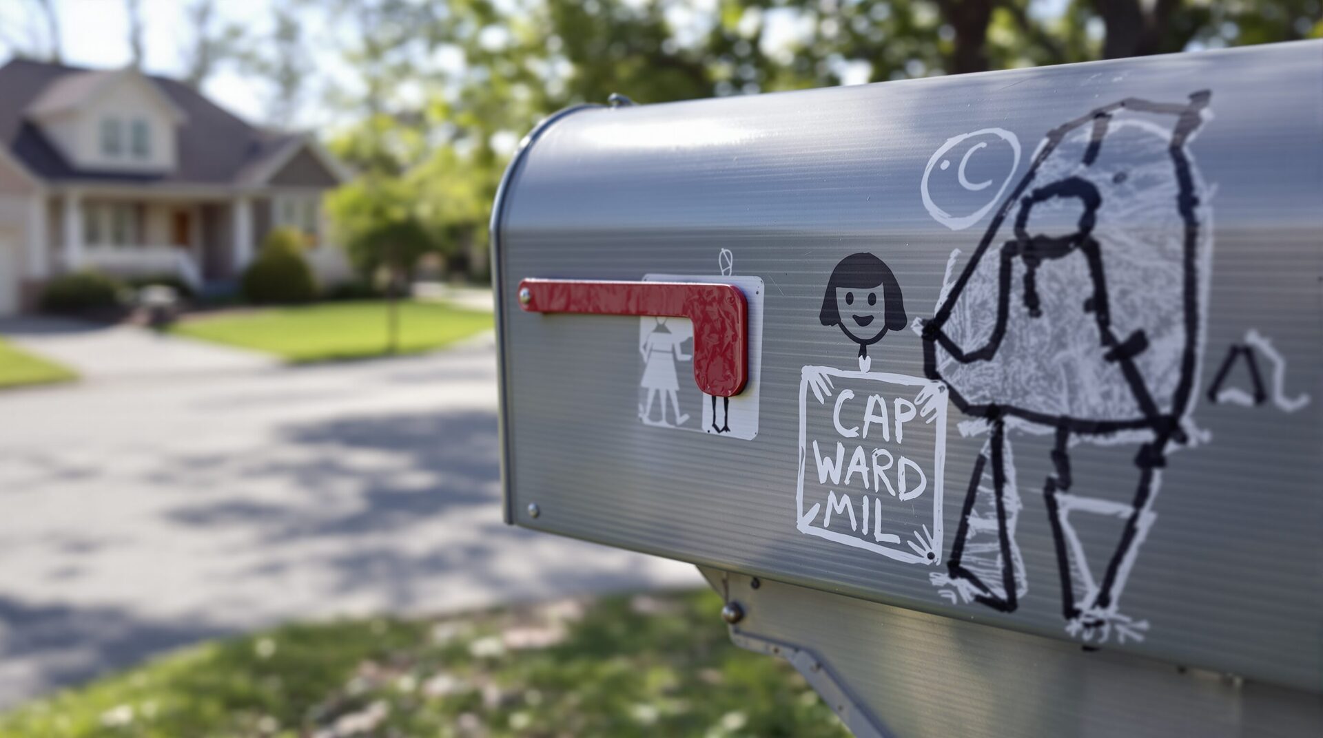 Signes Sur Boîtes Aux Lettres