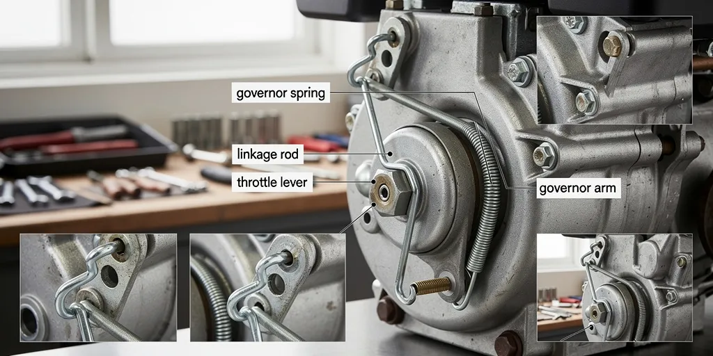 schema montage ressort regulateur briggs stratton