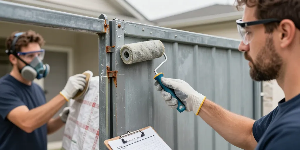 peindre acier exterieur