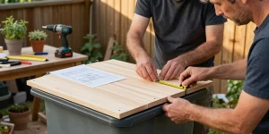 cache poubelle fait maison