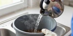 comment tuer les asticots dans une poubelle