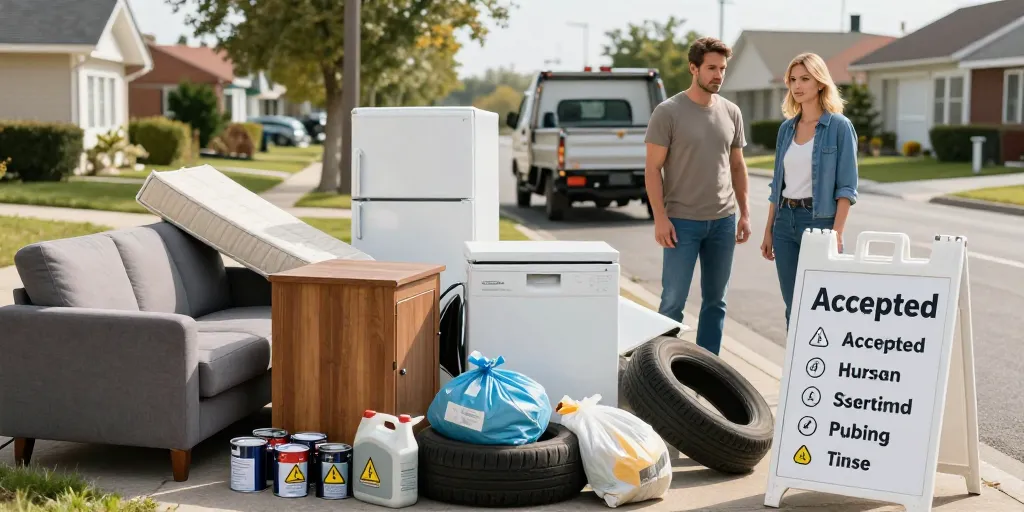 que prennent les encombrants