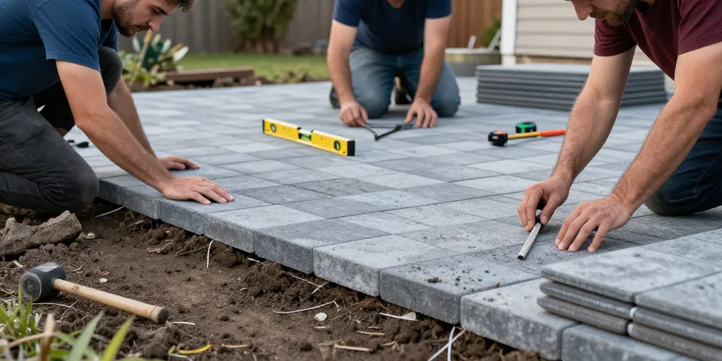 comment faire une terrasse en dalle sur de la terre
