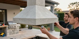 hotte barbecue en beton cellulaire