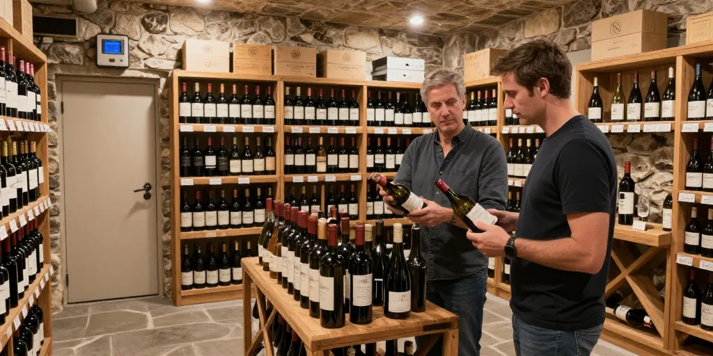 cave a vin en sous sol