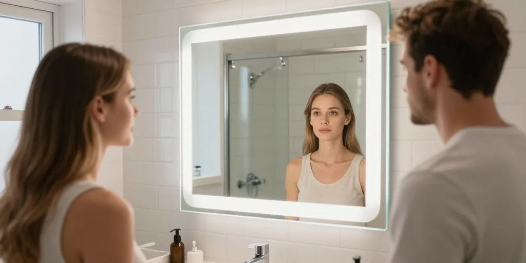 Petite salle de bain : 5 astuces pour agrandir l'espace avec un miroir LED