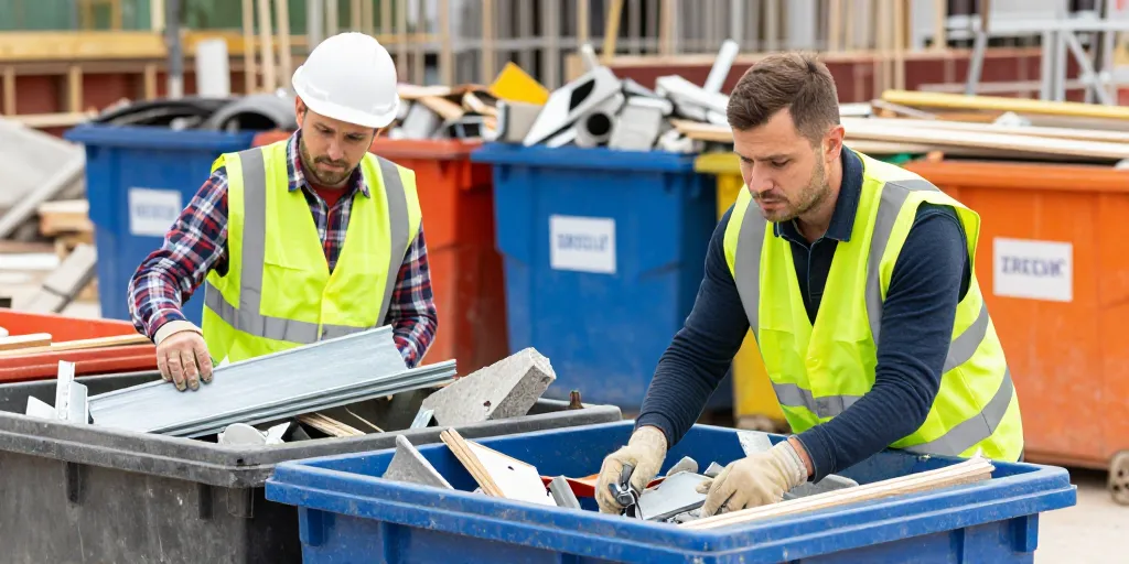 Déchets de chantier : tri, obligations et recyclage