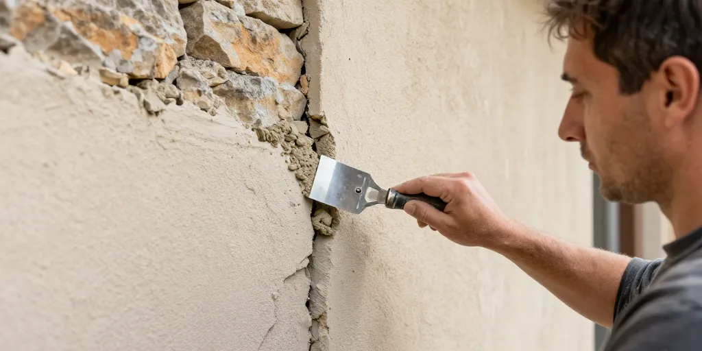 réparer un mur extérieur