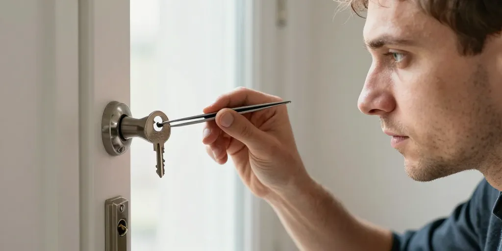 comment enlever une clé cassée dans la serrure