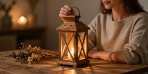 Lanterne en bois : l'accessoire indispensable pour une décoration chaleureuse