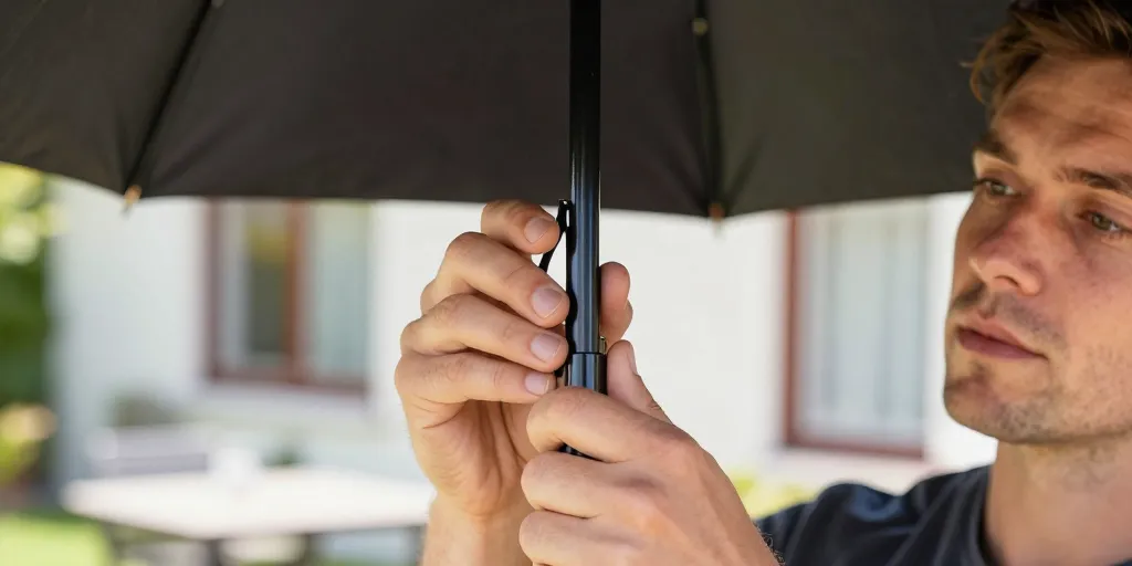 comment incliner un parasol